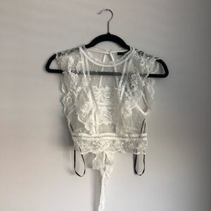NWT Lace Crop Top